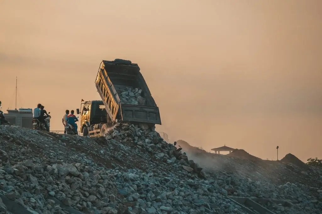 montagne de déchets